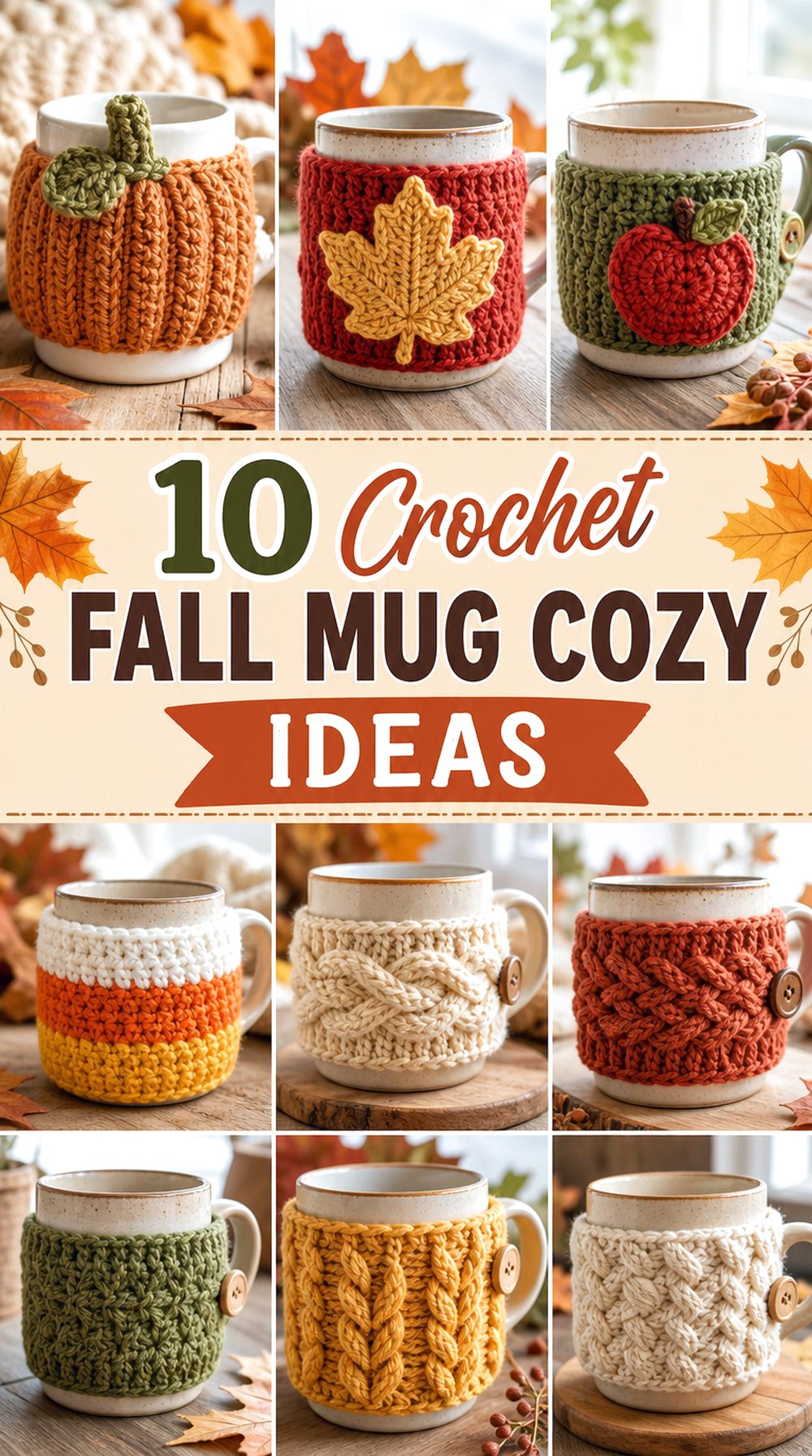 Crochet Fall Mug Cozy Ideas