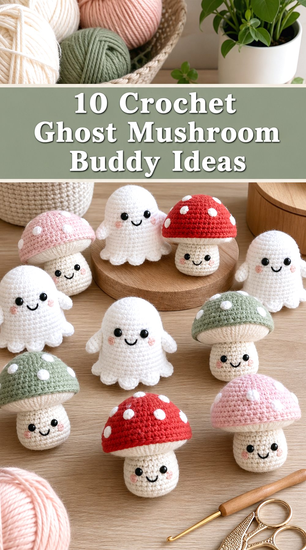 Crochet Ghost Mushroom Buddy Ideas