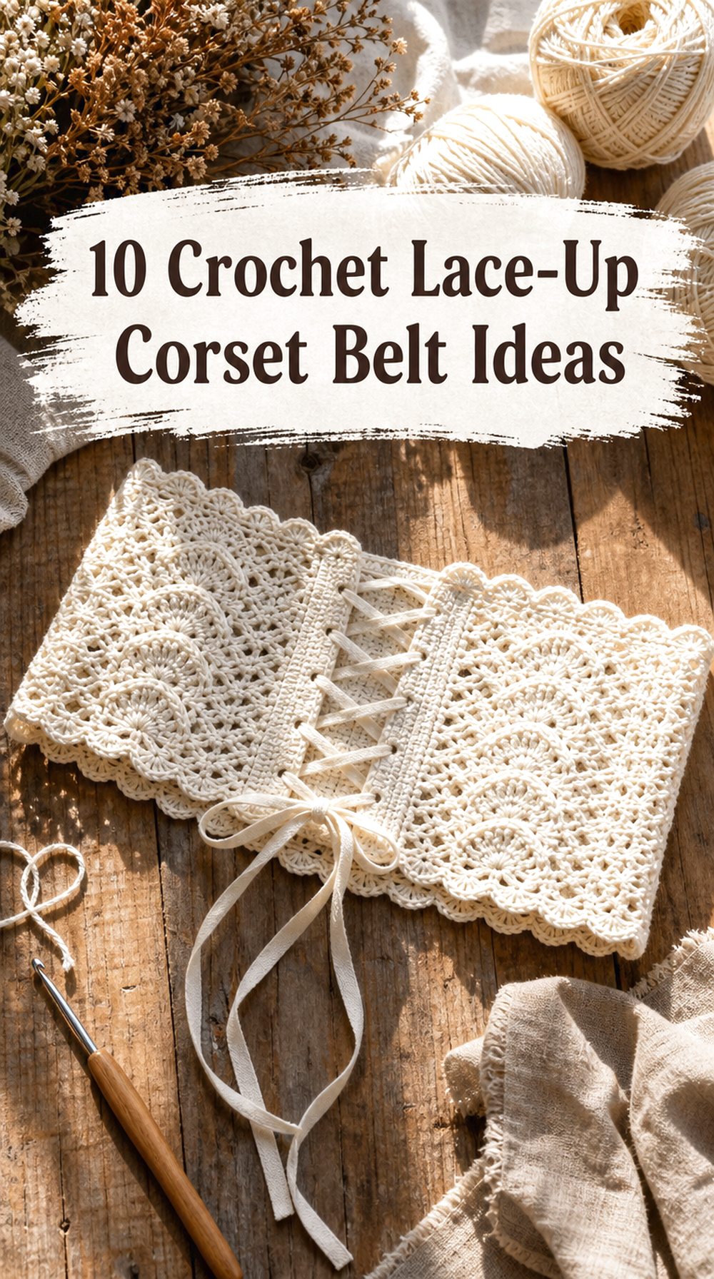 Crochet Lace Up Corset Belt Ideas