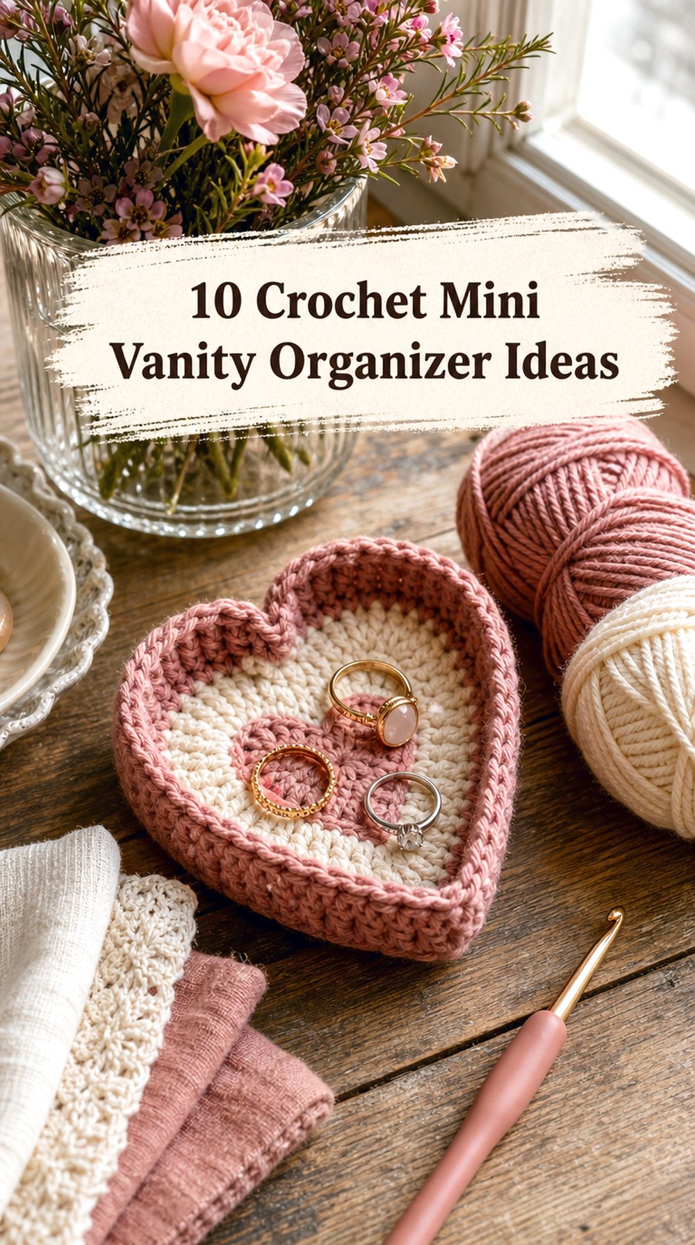 Crochet Mini Vanity Organizer Ideas