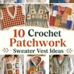 Crochet Patchwork Sweater Vest Ideas