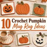Crochet Pumpkin Mug Rug Ideas