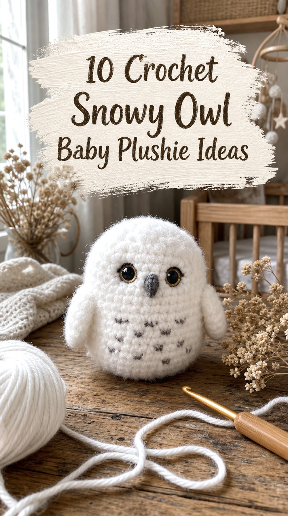 Crochet Snowy Owl Baby Plushie Ideas