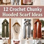 Crochet Chunky Hooded Scarf Ideas