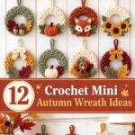 Crochet Mini Autumn Wreath Ideas