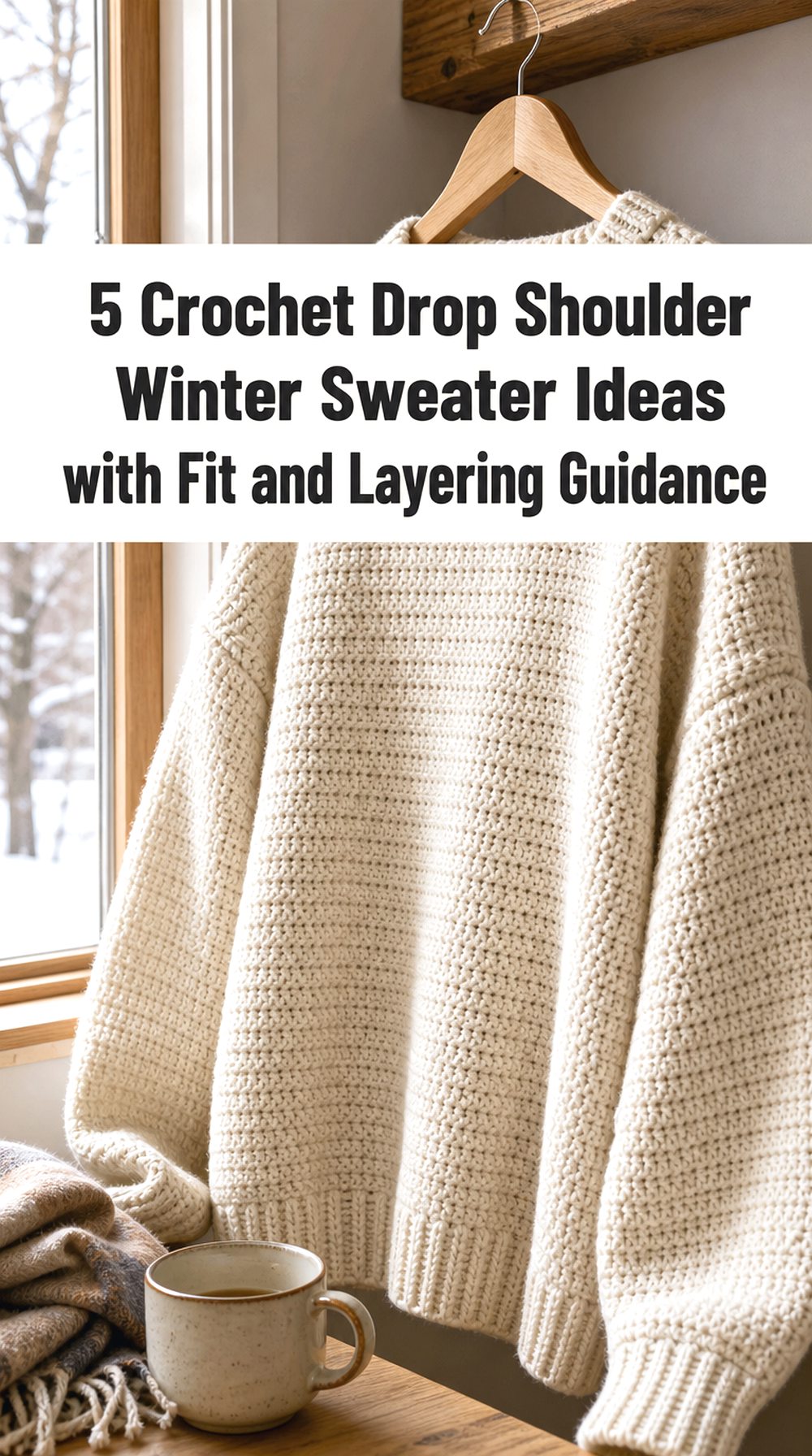 Crochet Drop Shoulder Winter Sweater Ideas with Fit and Layering Guidance
