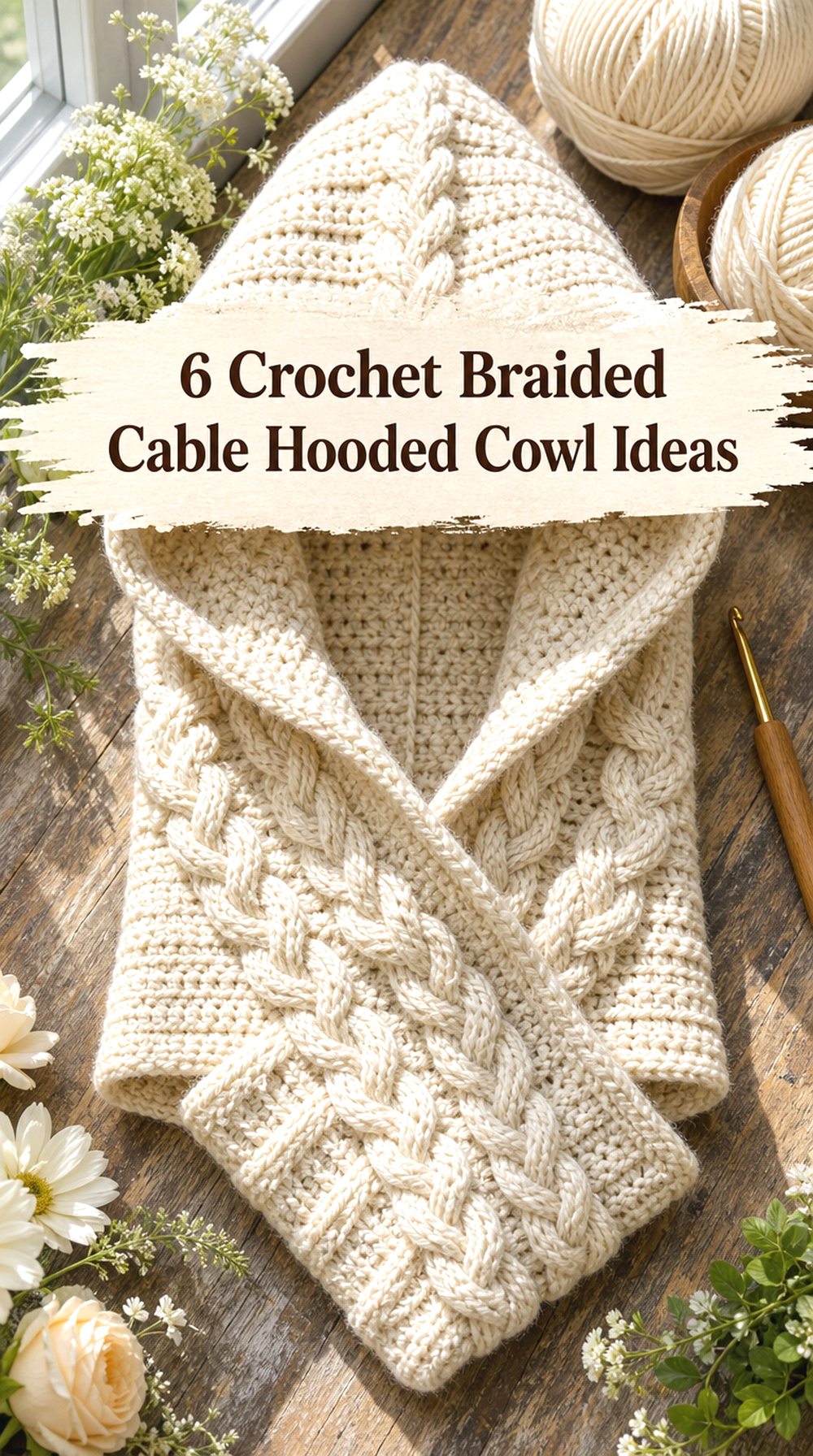 Crochet Braided Cable Hooded Cowl Ideas