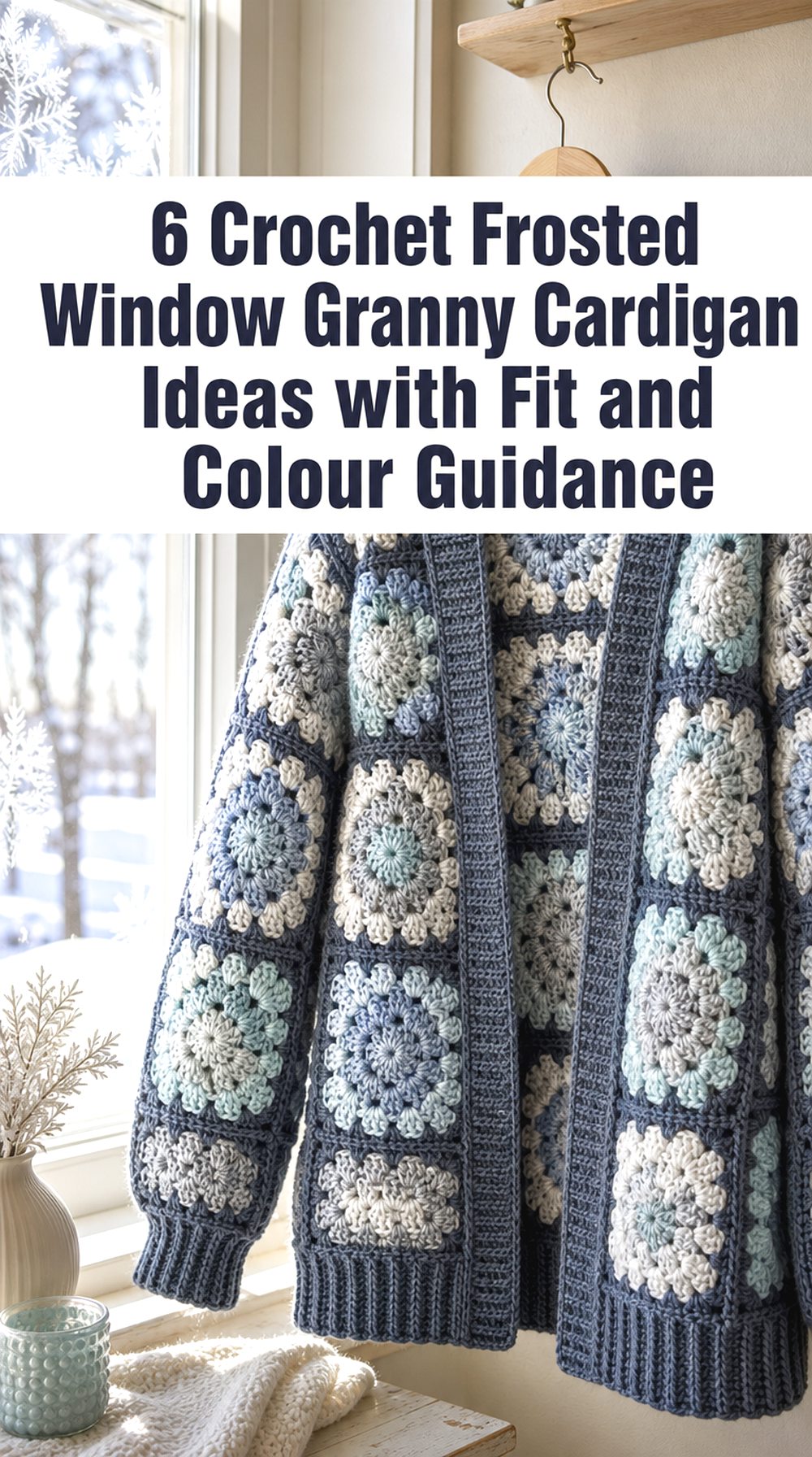 Crochet Frosted Window Granny Cardigan Ideas with Fit and Colour Guidance
