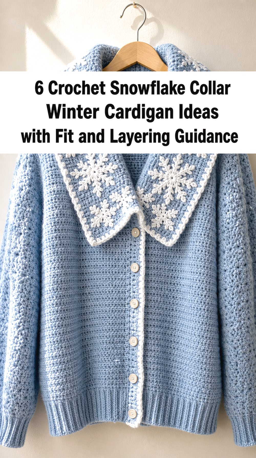 Crochet Snowflake Collar Winter Cardigan Ideas with Fit and Layering Guidance