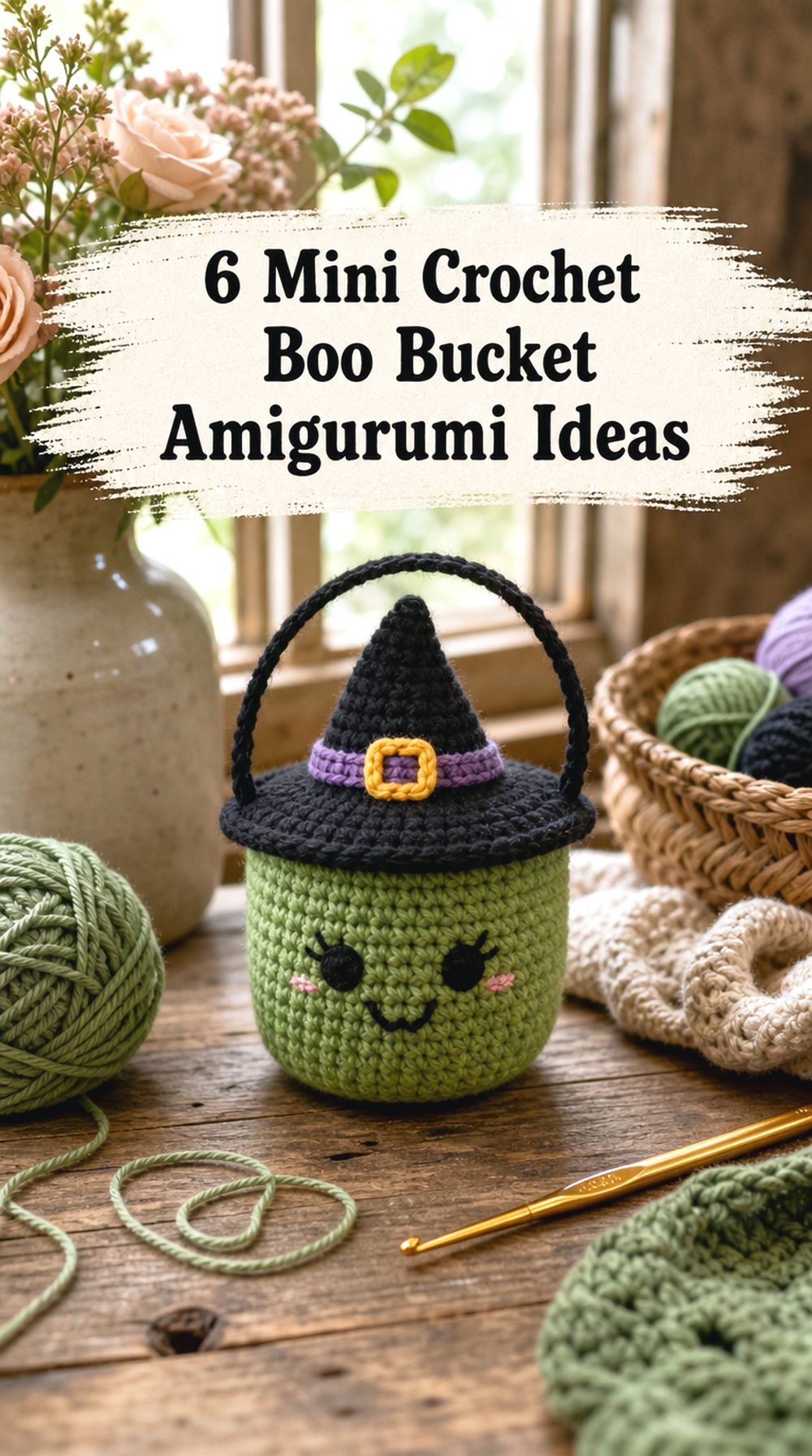 Mini Crochet Boo Bucket Amigurumi Ideas