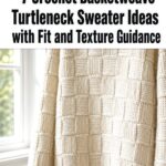 Crochet Basketweave Turtleneck Sweater Ideas with Fit and Texture Guidance