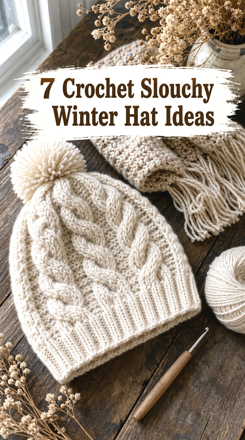 Crochet Slouchy Winter Hat Ideas