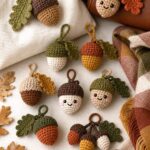 Crochet Acorn Bag Charm Ideas
