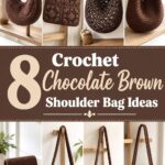 Crochet Chocolate Brown Shoulder Bag Ideas