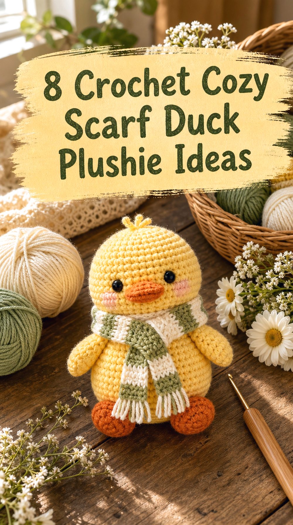 Crochet Cozy Scarf Duck Plushie Ideas