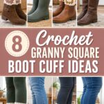 Crochet Granny Square Boot Cuff Ideas