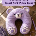 Crochet Puffy Travel Neck Pillow Ideas