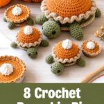 Crochet Pumpkin Pie Turtle Amigurumi Ideas