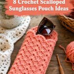 Crochet Scalloped Sunglasses Pouch Ideas