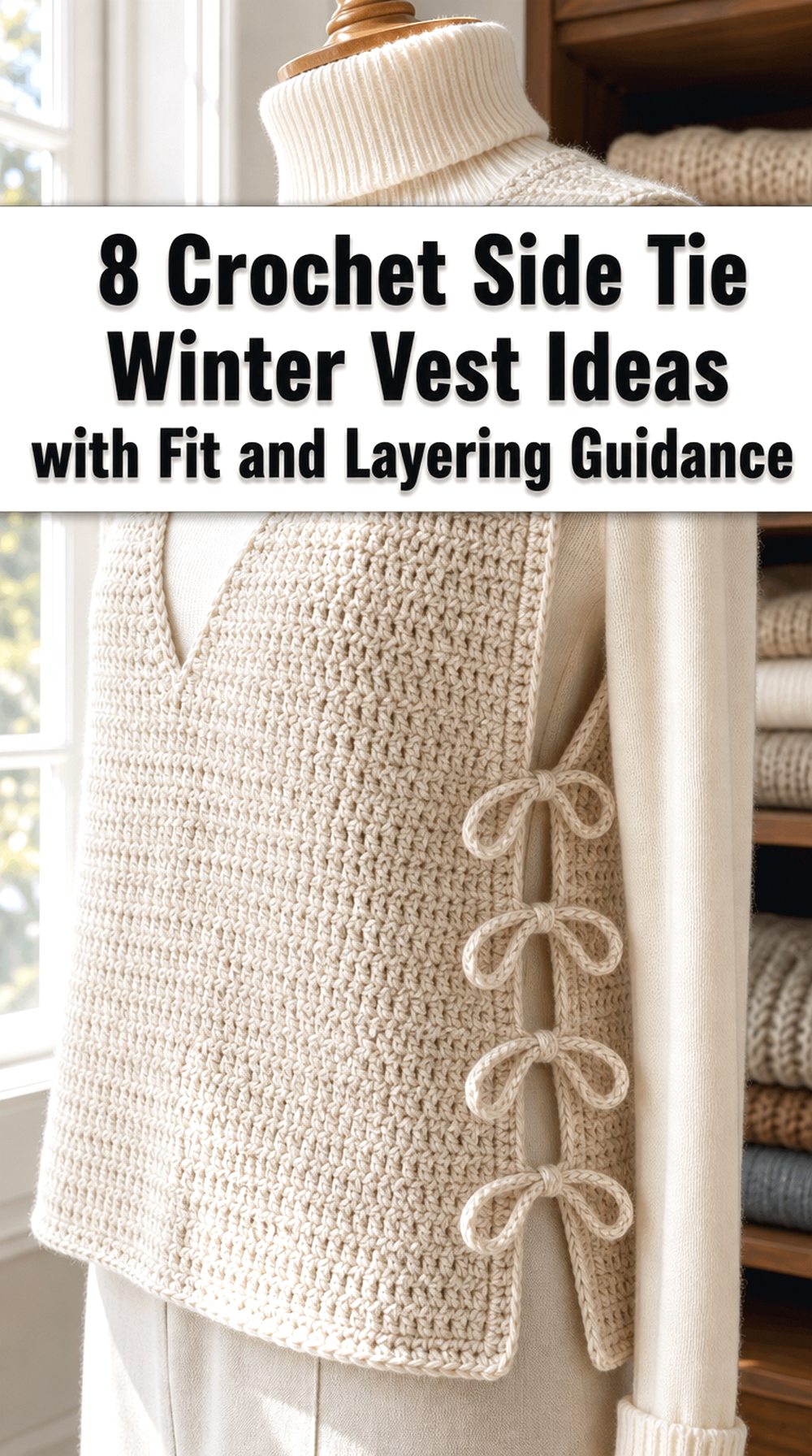 Crochet Side Tie Winter Vest Ideas with Fit and Layering Guidance