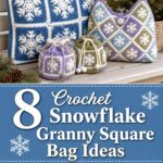 Crochet Snowflake Granny Square Bag Ideas