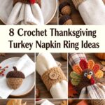 Crochet Thanksgiving Turkey Napkin Ring Ideas
