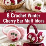 Crochet Winter Cherry Ear Muff Ideas