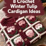 Crochet Winter Tulip Cardigan Ideas