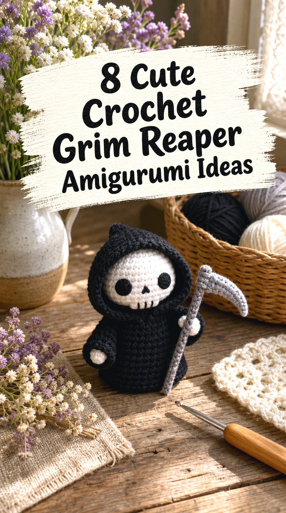 Cute Crochet Grim Reaper Amigurumi Ideas