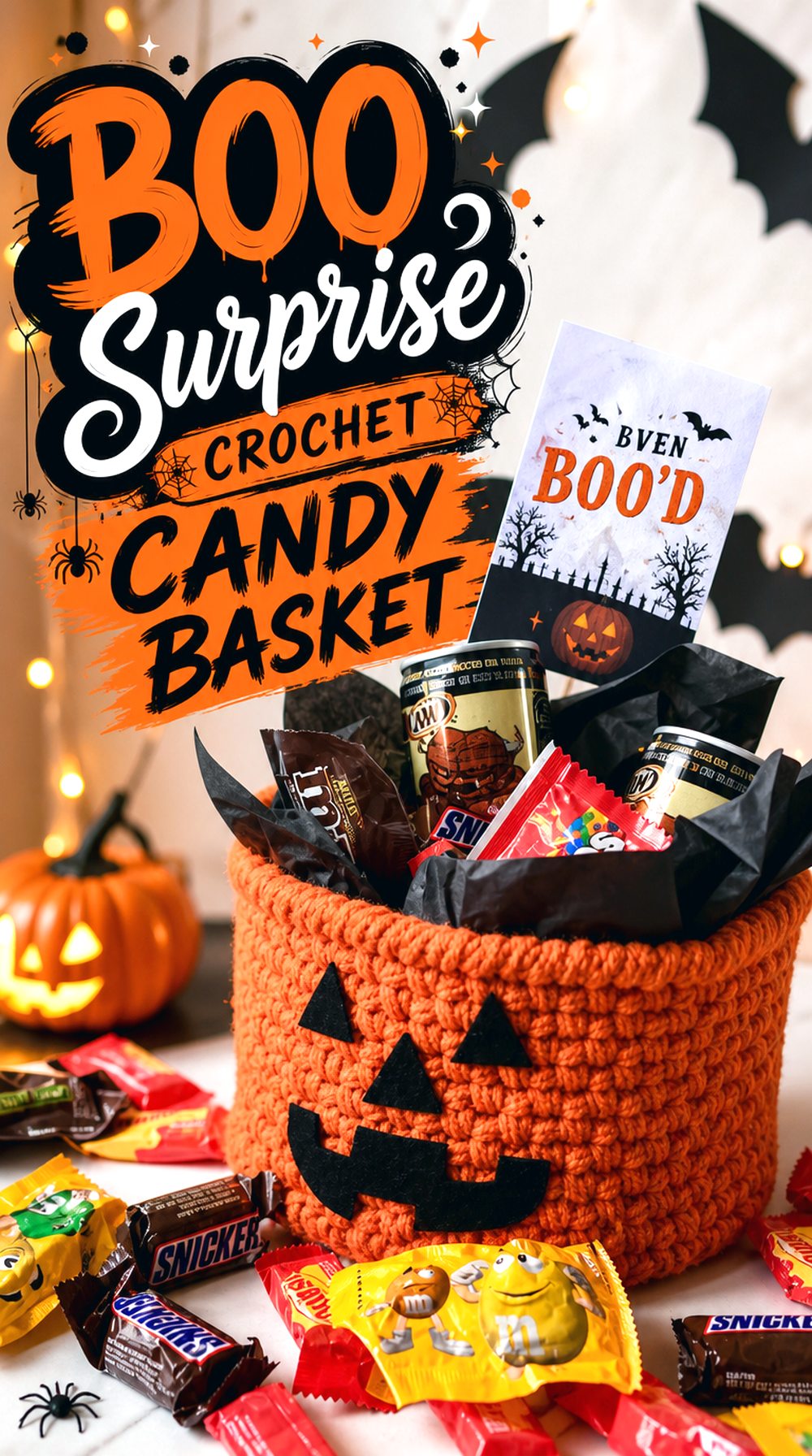 BOO Surprise Crochet Candy Basket
