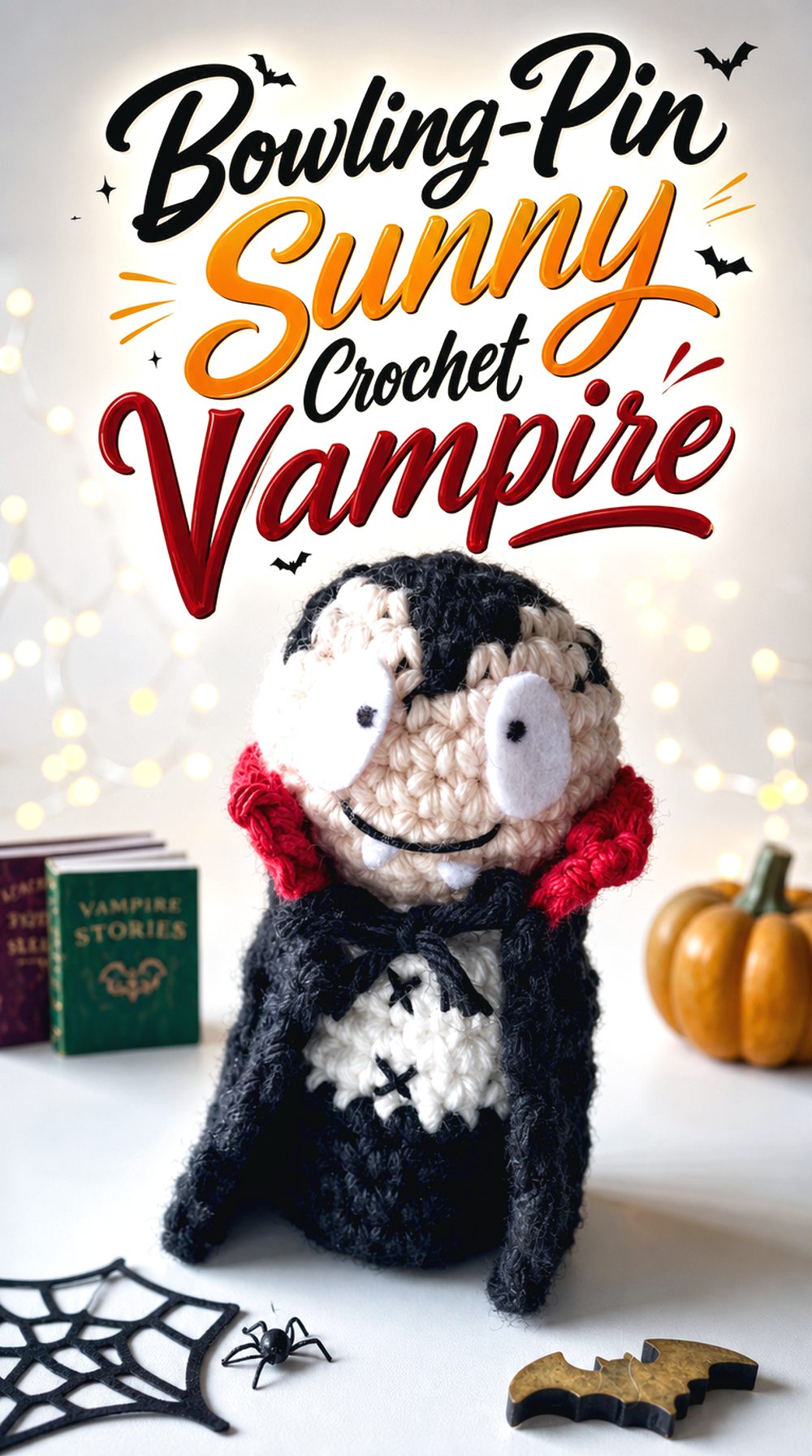 Bowling Pin Sunny Crochet Vampire