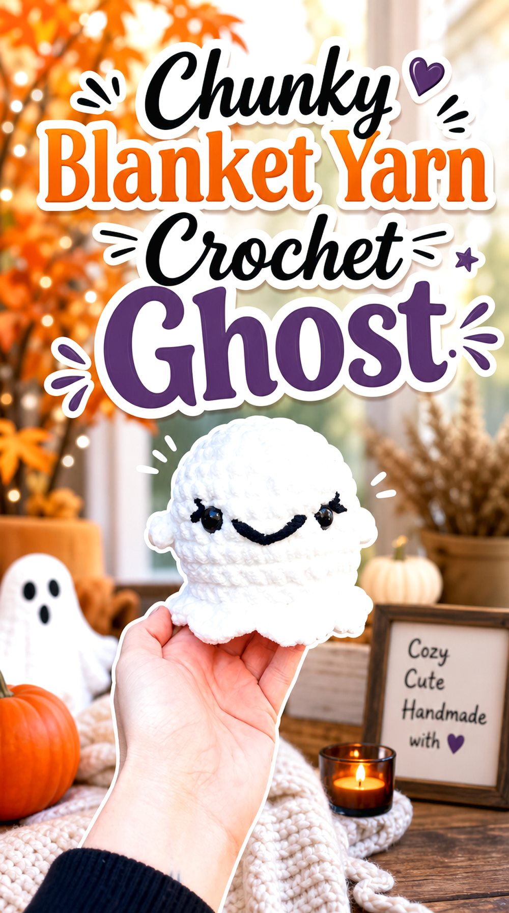 Chunky Blanket Yarn Crochet Ghost