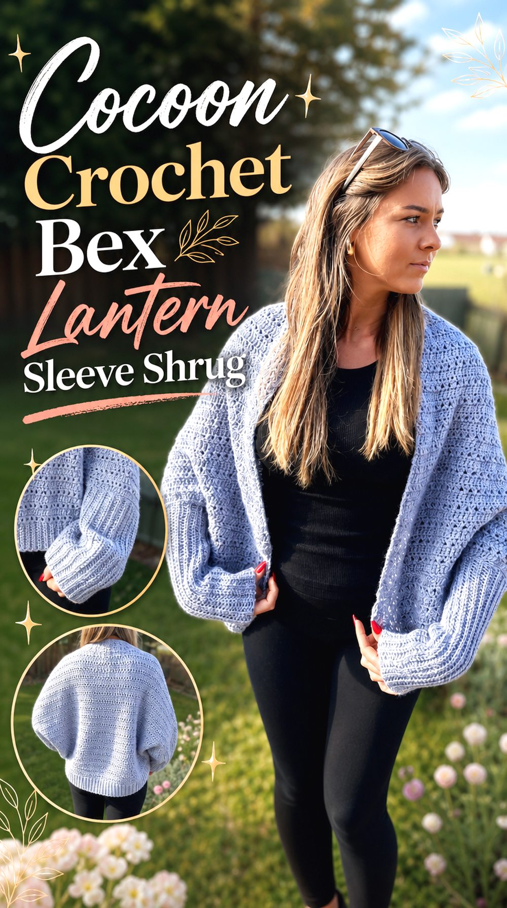 Cocoon Crochet Bex Lantern Sleeve Shrug
