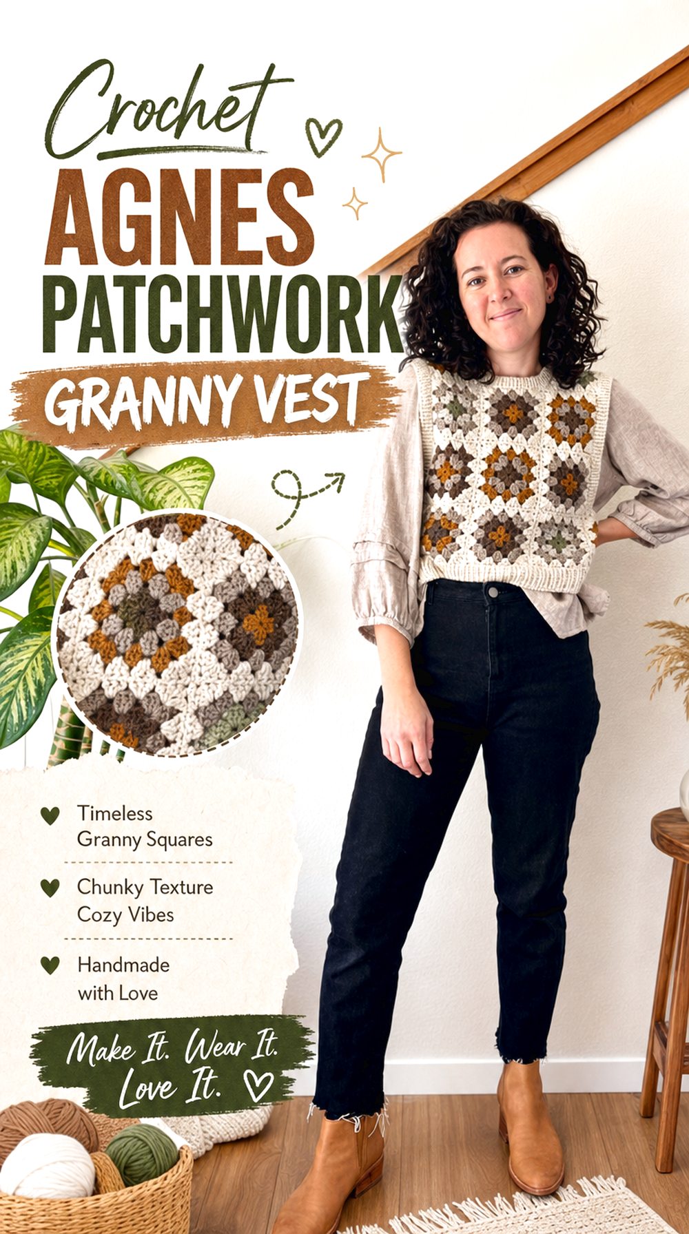 Crochet Agnes Patchwork Granny Vest