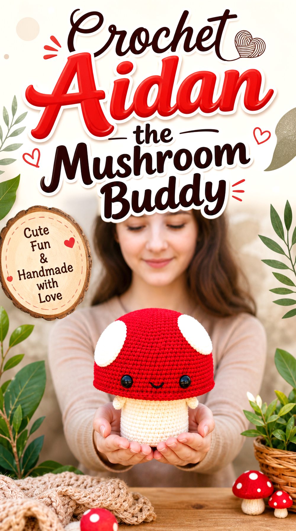 Crochet Aidan the Mushroom Buddy