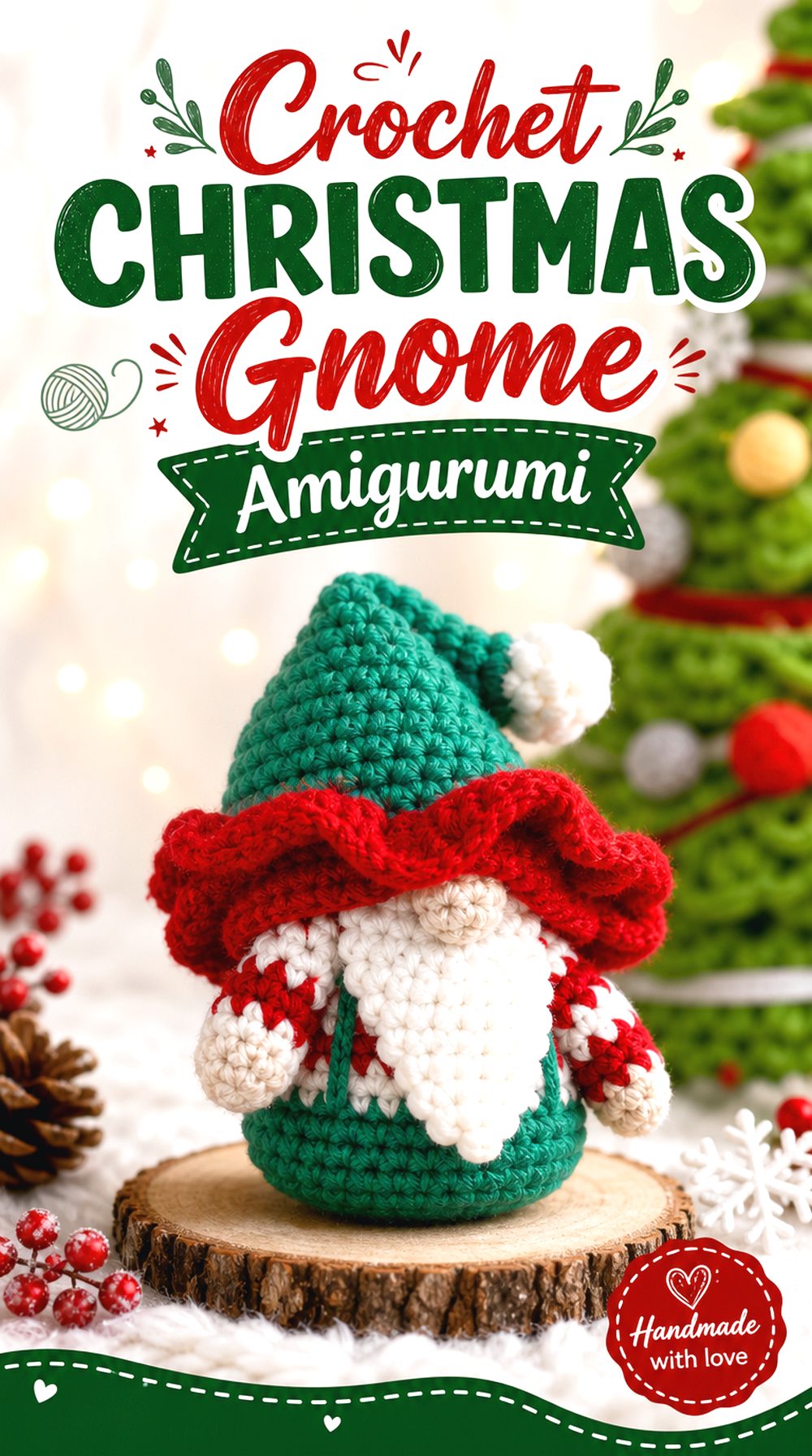 Crochet Christmas Gnome Amigurumi