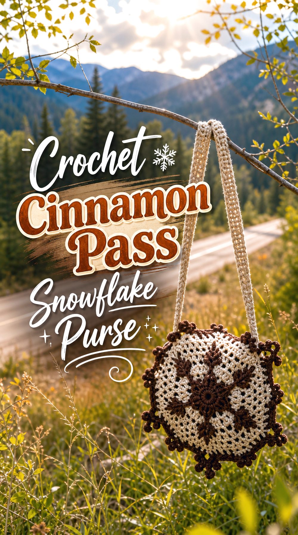 Crochet Cinnamon Pass Snowflake Purse