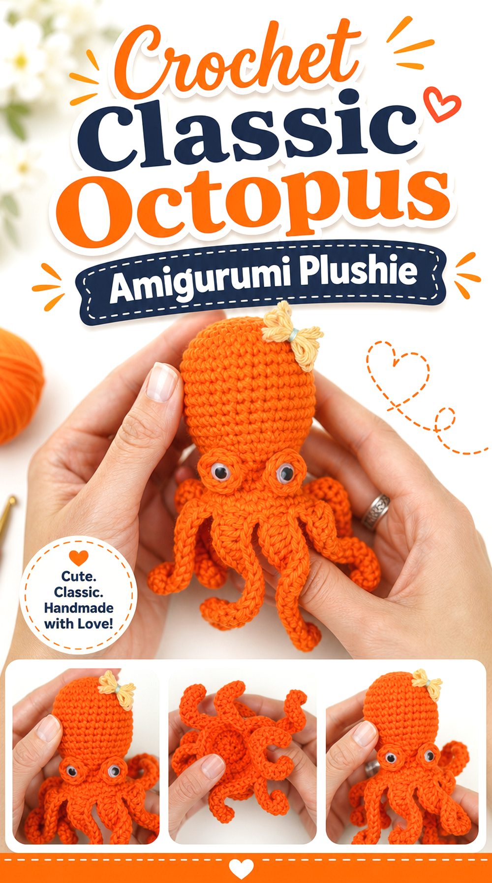 Crochet Classic Octopus Amigurumi Plushie