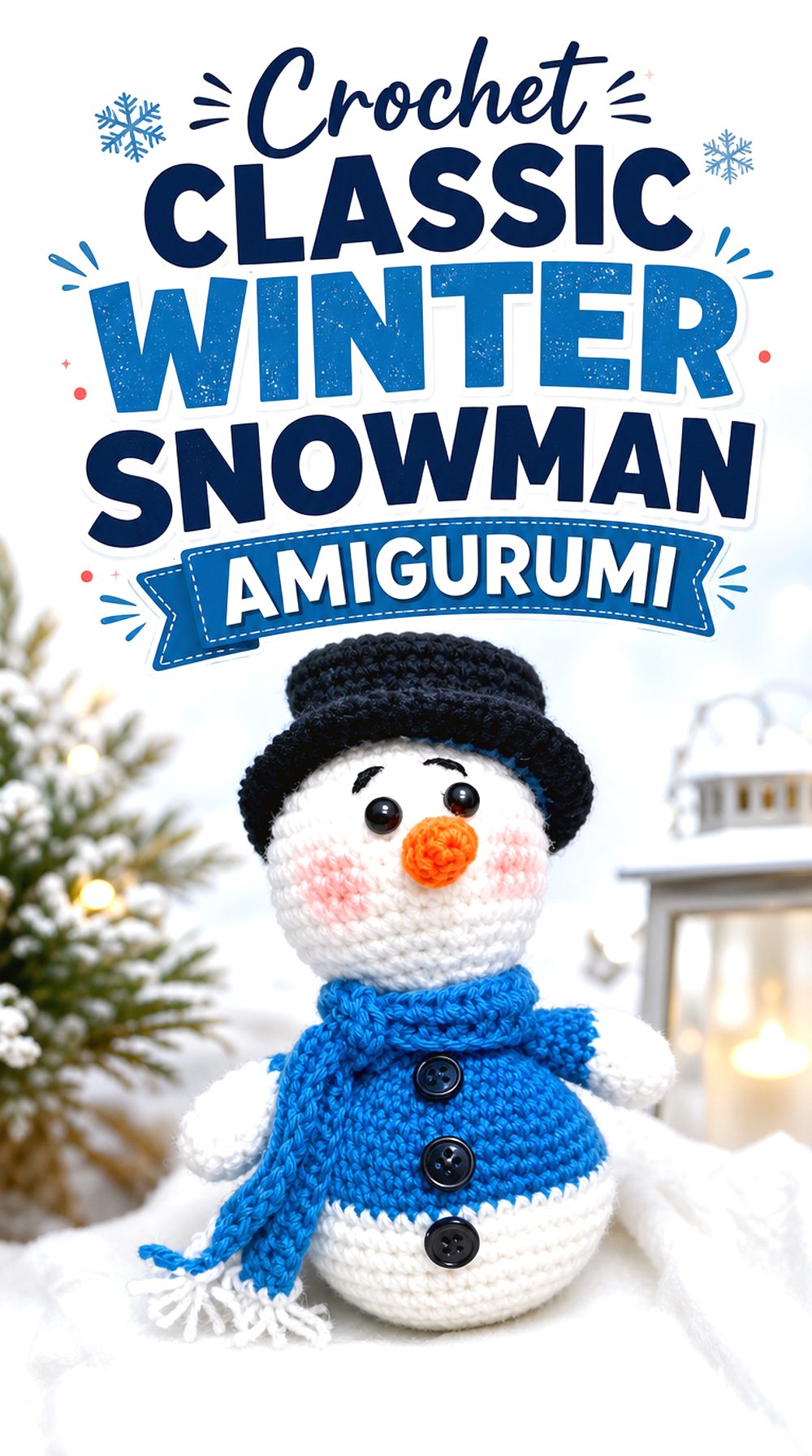 Crochet Classic Winter Snowman Amigurumi