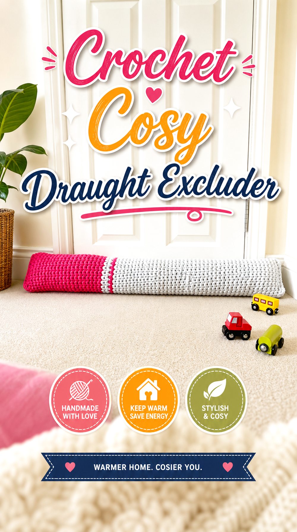 Crochet Cosy Draught Excluder