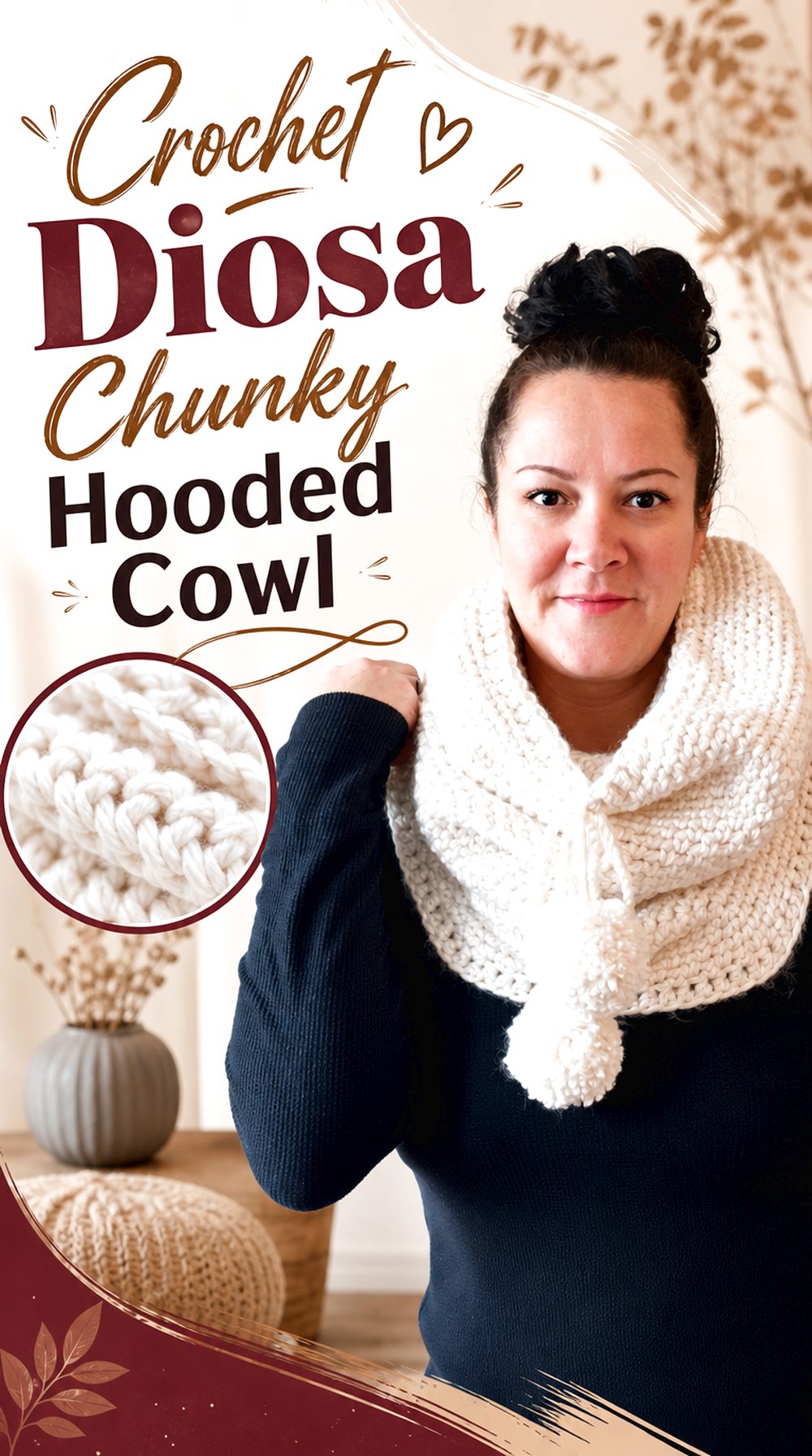 Crochet Diosa Chunky Hooded Cowl