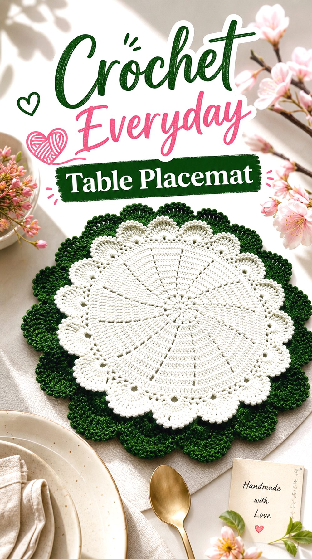 Crochet Everyday Table Placemat