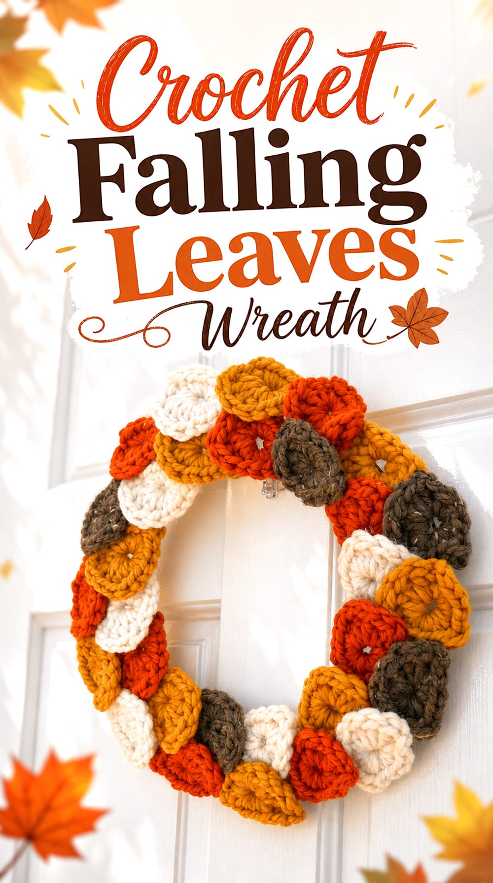 Crochet Falling Leaves Wreath