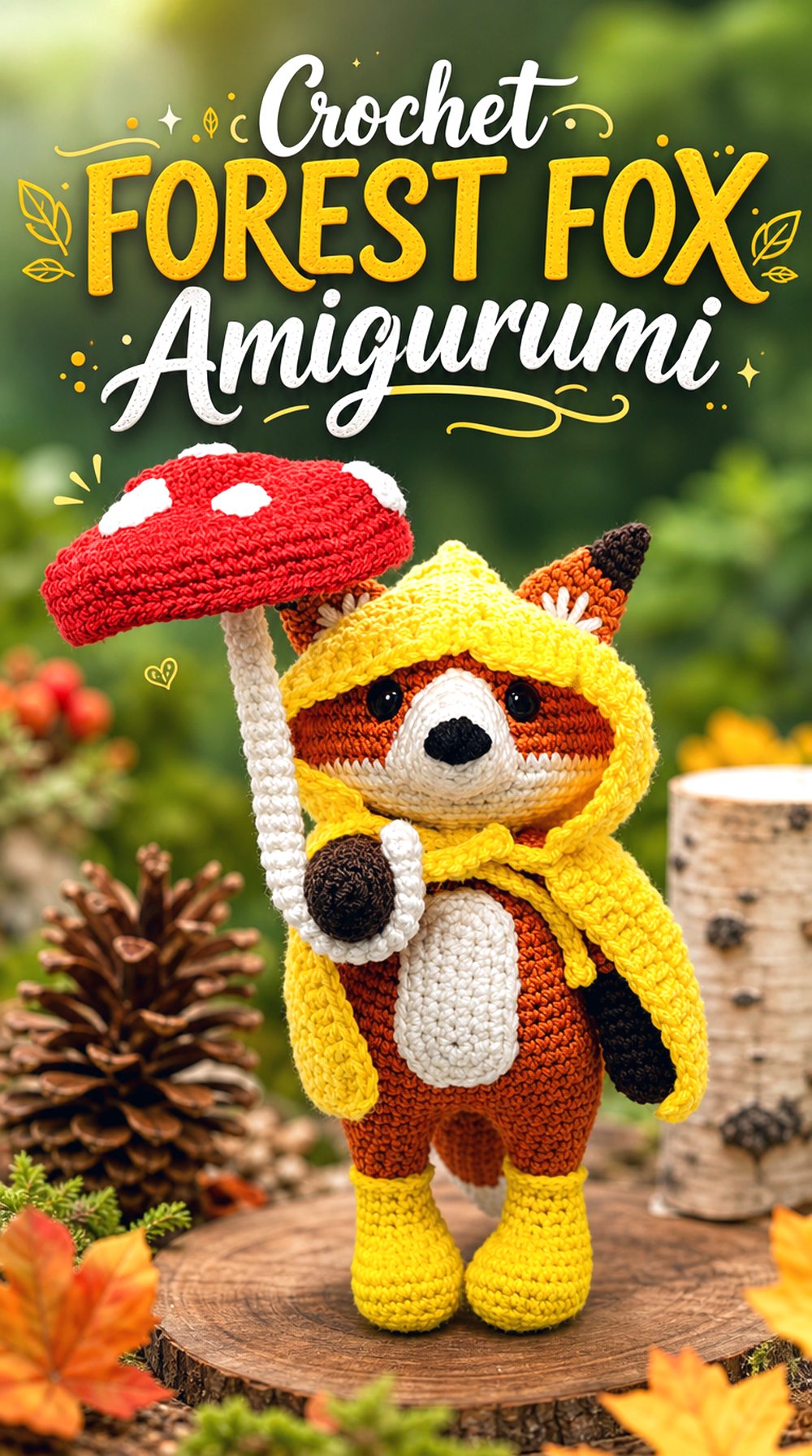 Crochet Forest Fox Amigurumi