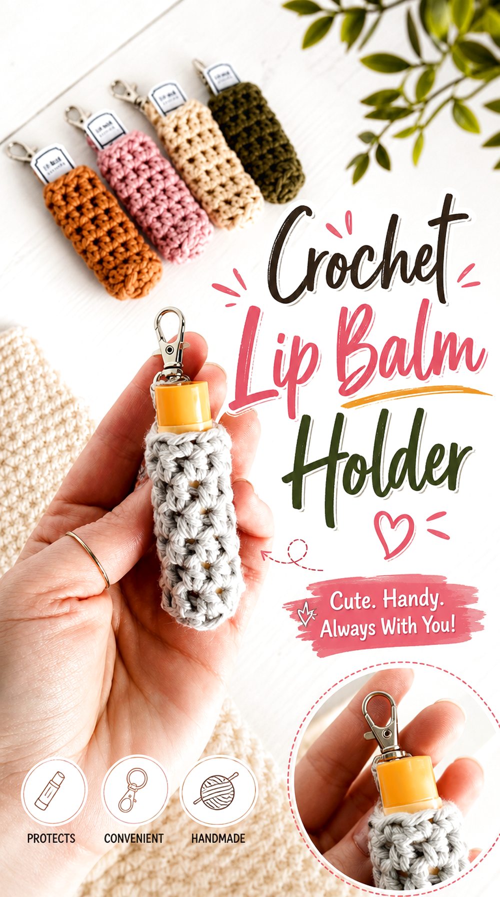 Crochet Lip Balm Holder