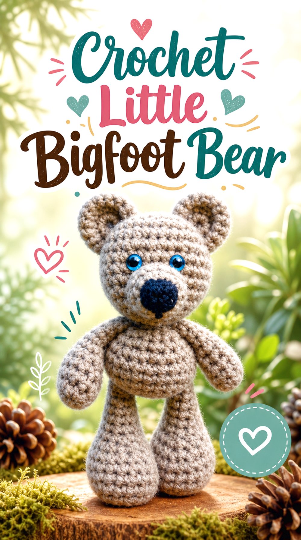 Crochet Little Bigfoot Bear