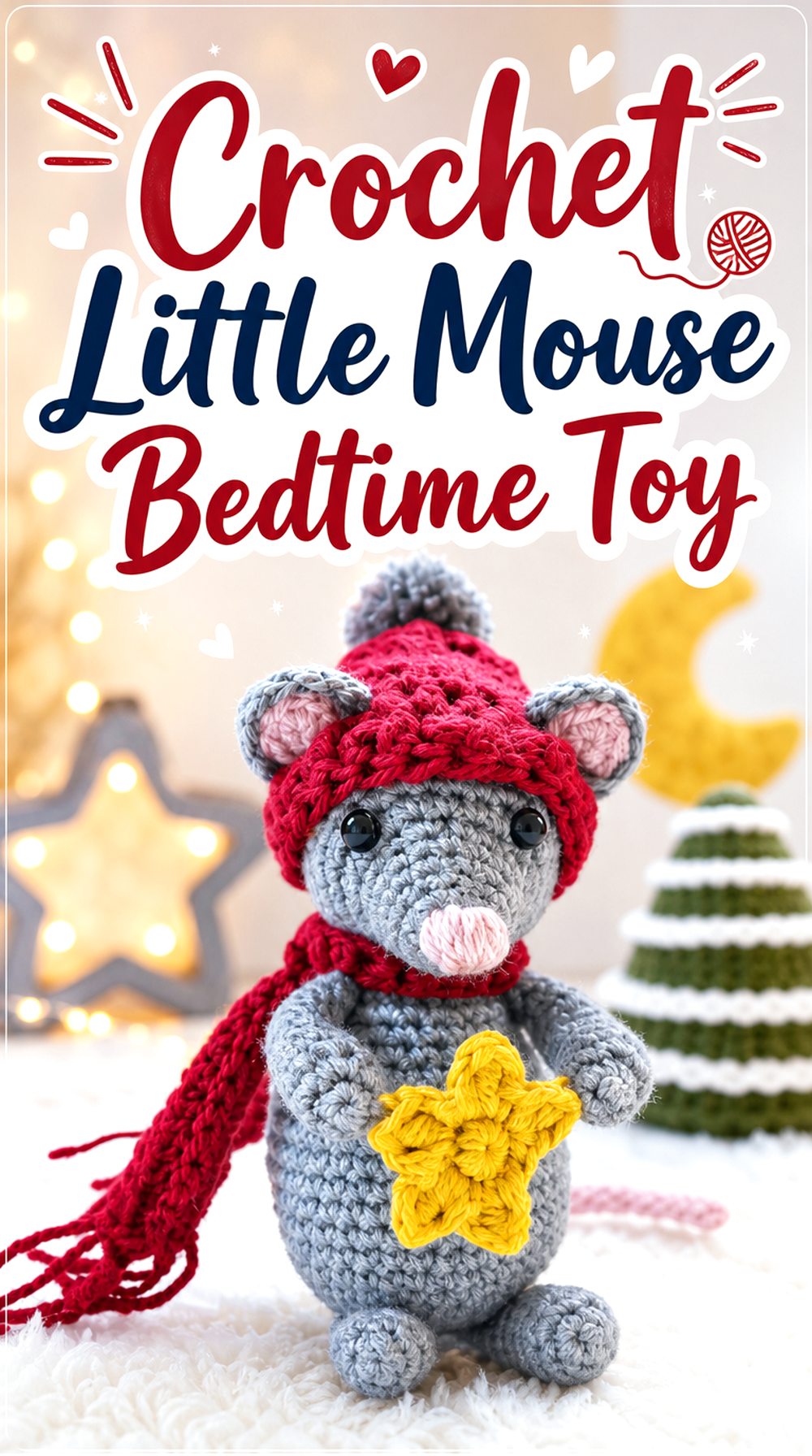 Crochet Little Mouse Bedtime Toy