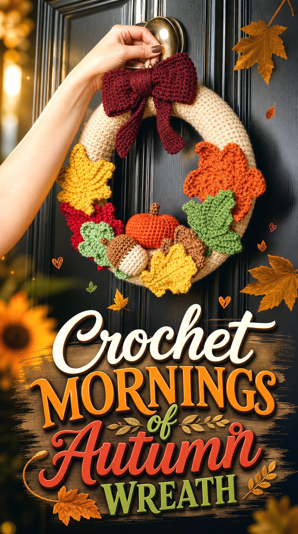 Crochet Mornings of Autumn Wreath