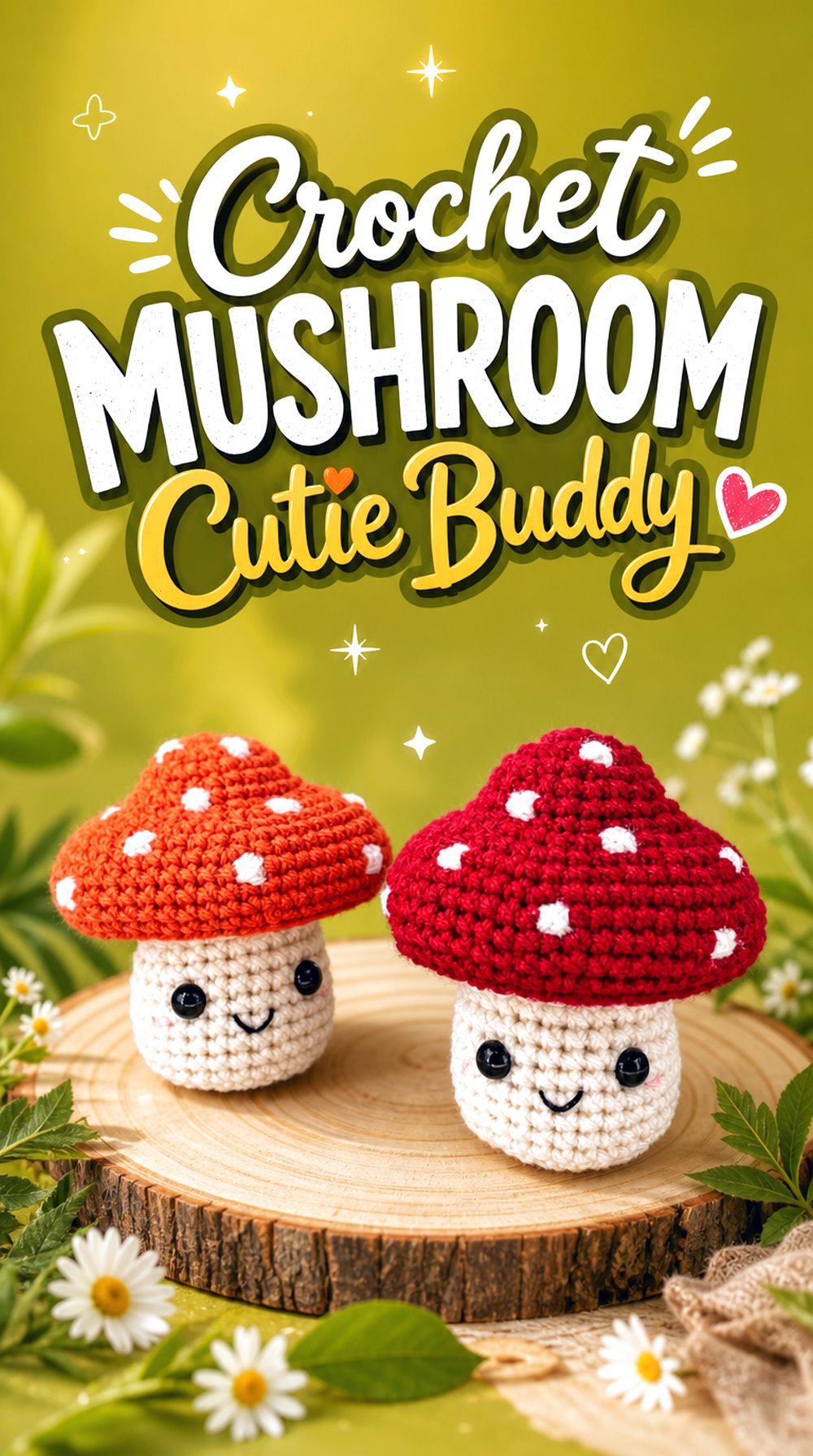 Crochet Mushroom Cutie Buddy