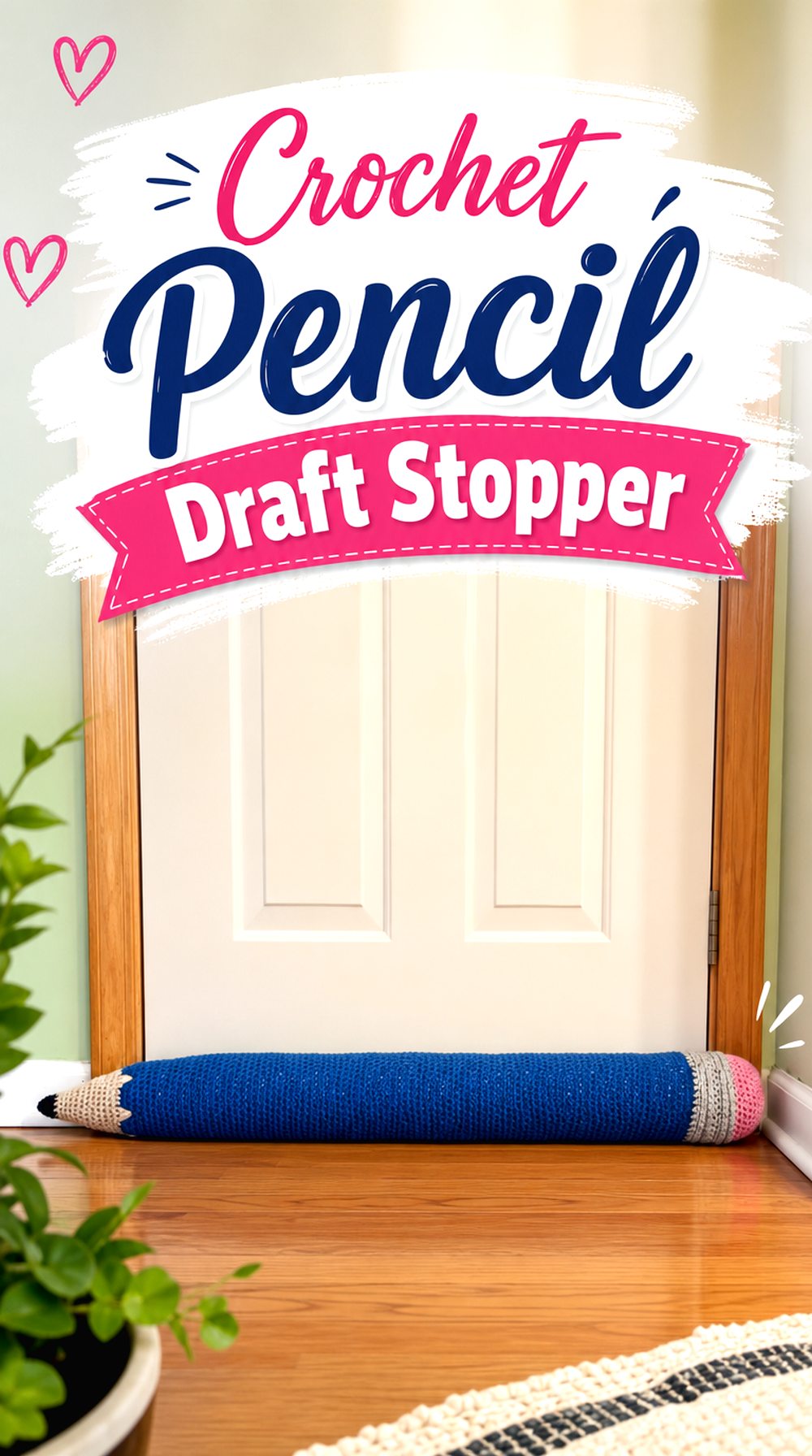 Crochet Pencil Draft Stopper